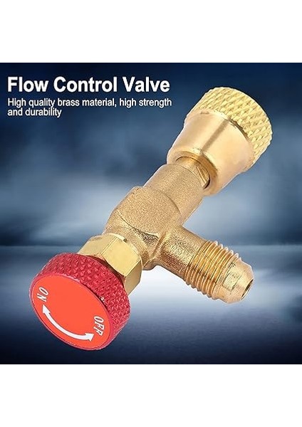 Kapatma Valfi Klima Güvenlik R 32 Musluk 1 4 Boru Azot Gazı Için R32 5 16 1 4" 5 16" Pirinç Akış Kontrol Vanası Kontrol Vanaları Soğutucu Şarj Hortumu Için R410A fiyatları