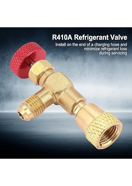 Kapatma Valfi Klima Güvenlik R 32 Musluk 1 4 Boru Azot Gazı Için R32 5 16 1 4" 5 16" Pirinç Akış Kontrol Vanası Kontrol Vanaları Soğutucu Şarj Hortumu Için R410A modelleri