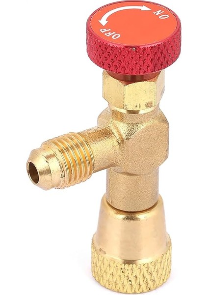 Kapatma Valfi Klima Güvenlik R 32 Musluk 1 4 Boru Azot Gazı Için R32 5 16 1 4" 5 16" Pirinç Akış Kontrol Vanası Kontrol Vanaları Soğutucu Şarj Hortumu Için R410A fırsatları