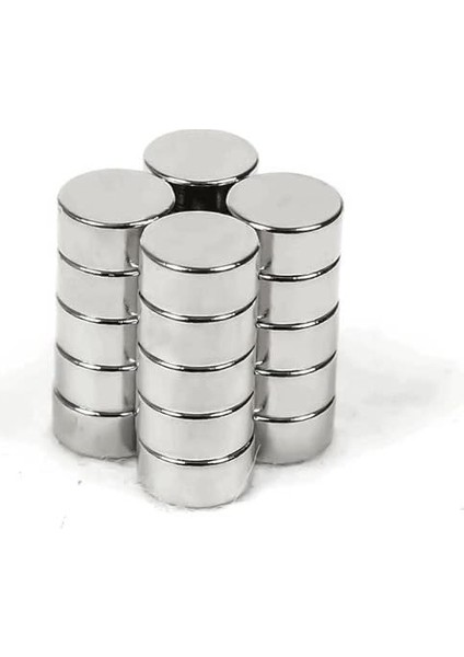 Magneteksan Ø6x3 mm Neodimyum Yuvarlak Silindirik Mıknatıs - 50 Adet Set