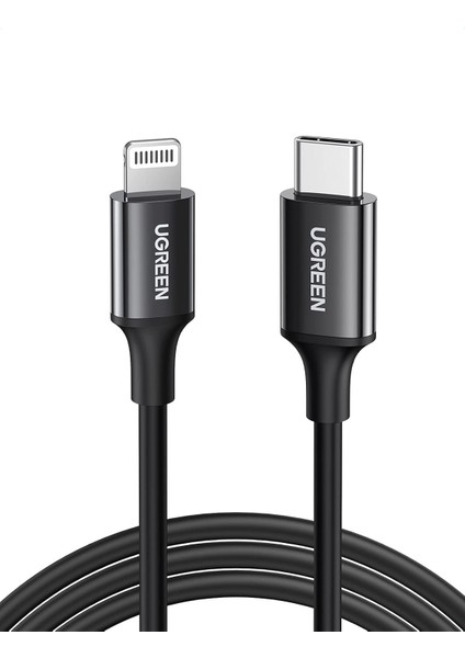 Mfi Lisanslı Usb-C & ve Şarj Kablosu, 1 Metre, Siyah, ‎60751