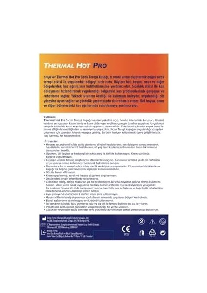 Stopever Thermal Hot Pro Sıcak Terapi Kuşağı - 2'li Paket | Bel, Boyun, Omuz Kas Ağrılarına Karşı 8 Saat Etkili Isı Bandı | Hava ile Aktifleşen Doğal Isı | Bel, Boyun, Omuz Için Ekstra Geniş Boyut modelleri