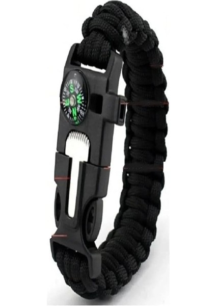 Düdüklü Çok Amaçlı Acil Durum Kamp Bilekliği 6 In 1