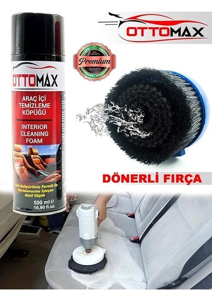 ottomax pro su sıçratmayan yumuşak koltuk fırçası koltuk tavan temizleme fiyatları