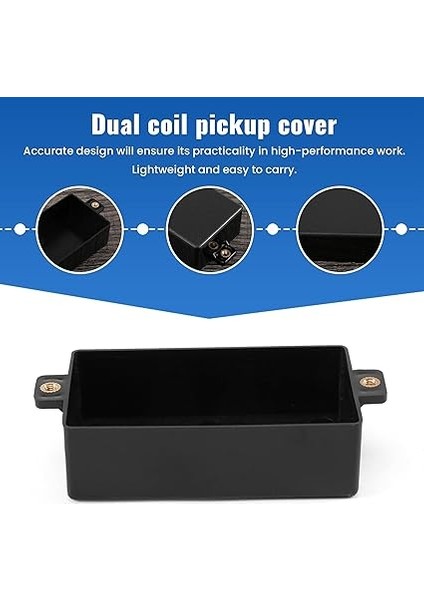 Plastik Mühürlü Humbucker Pickup Cover Fit Sq Pickup Gitar Parçaları (Siyah) fiyatları