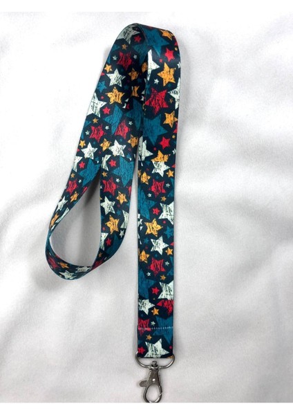 Renkli Yıldız Desen Boyun Askısı