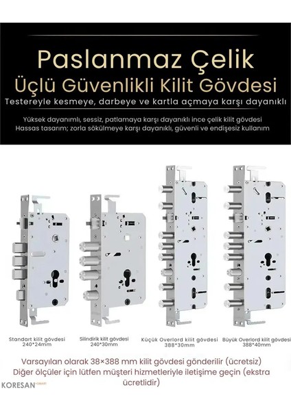 Tuya Akıllı Premium Çelik Kapı Kilidi - Yüz Tanıma - Parmak Izi - Wifi - Parola - Psl1 Model indirimleri