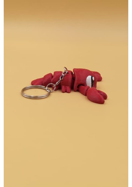 Kırmızı Yengeç Hareketli Anahtarlık Çanta Süsü Charm fiyatları