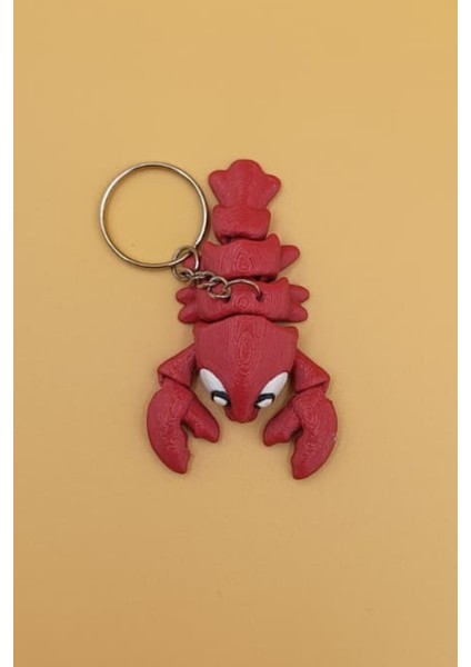 Kırmızı Yengeç Hareketli Anahtarlık Çanta Süsü Charm indirimleri