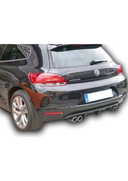 Vw Scirocco 2008-2013 Makyajsız Çift Çıkış Difüzör Parlak Siyah fırsatları