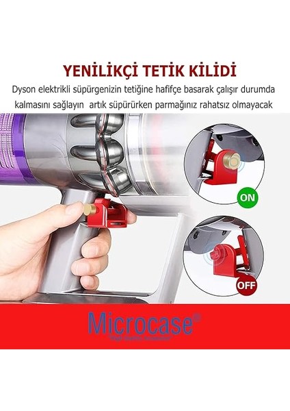 Dyson V15 V11 V10 V7 V6 Için Tetik/güç Düğmesi Kilidi -AL4797 modelleri