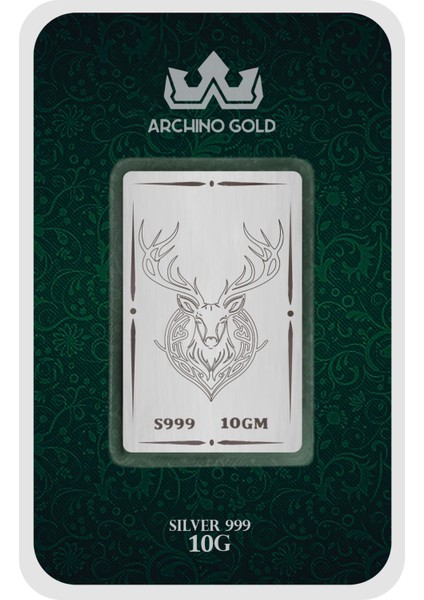 Doğanın Asaleti ve Zarafetini Simgeleyen Geyik Temalı Hediyelik 10 Gram 999 Ayar Gümüş KÜLÇESI-709 fiyatları