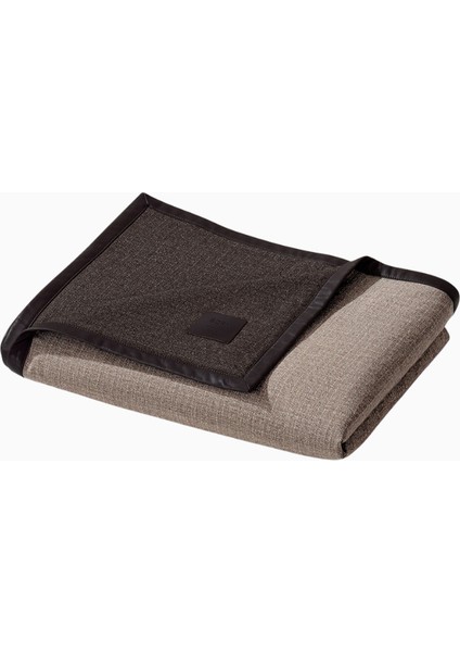 Blanket HP803 Kaşmir ve Yünlü, Gerçek Deri Kenarlı Lüks Battaniye