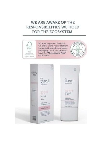 The Purest Solutions Lekeli Ciltler Için Antioksidan Destekli Güneş Kremi, 50+ Spf Uva/uvb Blemish Defense, Antioxidant Protection fiyatları