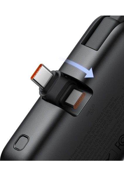 MC-7760 5000MAH 22.5W Dahili Kablolu Powerbank modelleri