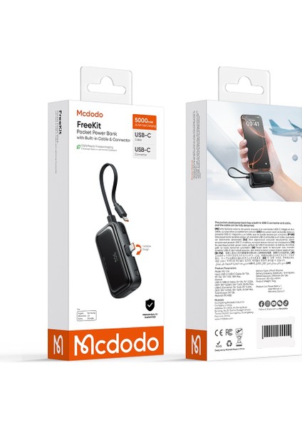 MC-7760 5000MAH 22.5W Dahili Kablolu Powerbank fırsatları