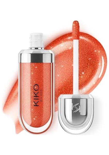 Kiko Milano Dudak Parlatıcısı - 3D Hydra Lip Gloss - 34 Pearly Blood Orange - Besleyici ve Nemlendirici