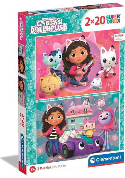 24802 Gabby&apos;s Dollhouse Puzzle, Çok Renkli