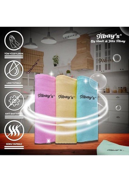 Ilbays Temizlik Bezi Avantaj Paketi 2x3 Lü Paket (Toplam 6 Adet) Microfiber Temizlik Bezi fırsatları