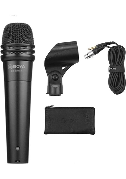 BY-BM57 Cardioid Dinamik Enstruman Mikrofonu