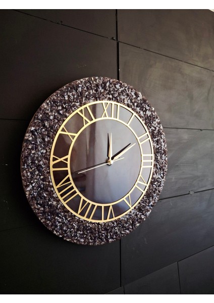 Duvar Saati - 35CM - Modern Dekoratif Duvar Saati - Epoksi Duvar Saati - El Yapımı Duvar Saati- fiyatları