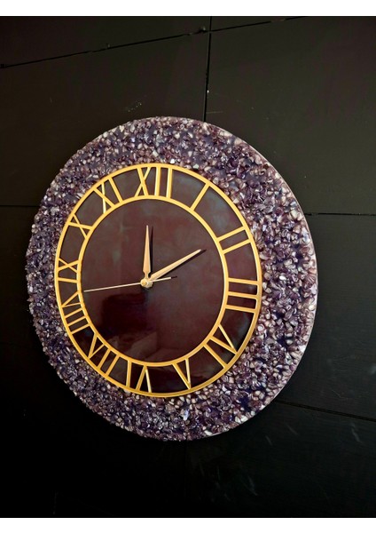 Duvar Saati - 35CM - Modern Dekoratif Duvar Saati - Epoksi Duvar Saati - El Yapımı Duvar Saati- modelleri