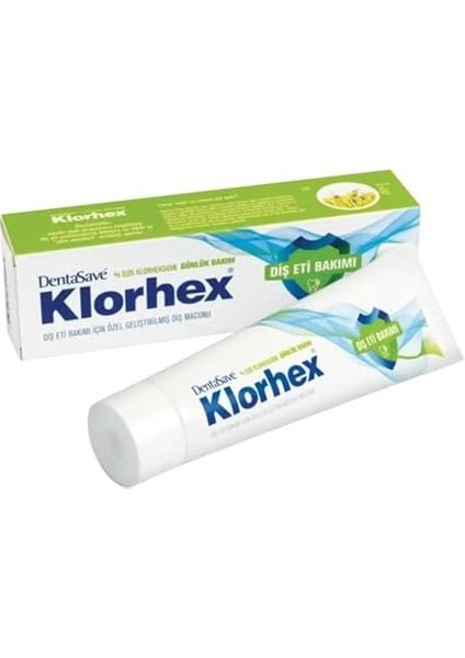 Dentasave Klorhex Günlük Bakım Diş Macunu 75 Ml. Klorhexidin %0.05 Mg