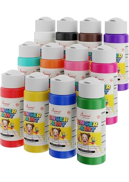 Rose Tüm Renkler Parmak Boyası 12'li Set 12X60 ml fiyatları