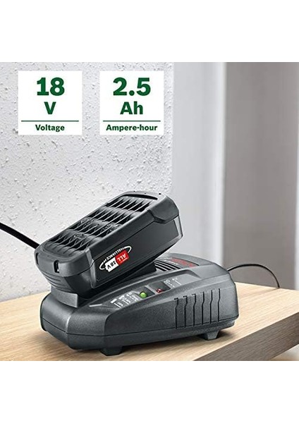 And 18 Volt Akü ve Al 1830 Cv Şarj Cihazı Başlangıç Seti, 2.5 Ah Akü, 300L/SAAT Debi, 0.365 kg modelleri