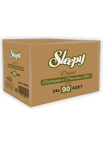Sleepy Doğal Zeytinyağlı Islak Havlu (24 x 90 Adet)