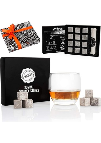 Taşı | 12 Parça Viski Soğutucu (Gri)