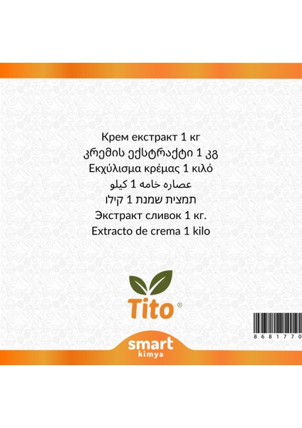 Krema Ekstraktı 1 kg fiyatları