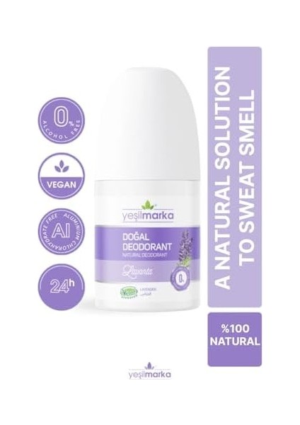 Yeşilmarka Doğal Deodorant- Lavanta -Vegan -Organik Içerikli -Çocuk ve Yetişkin Için Ideal- Aluminyum- Paraben- Parfüm Içermez modelleri