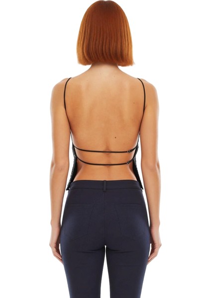 Şık Gece Bluzu Payetli Halter Yaka Kolsuz Örme Bluz Yaz Mevsimi Günlük Kullanım Için modelleri