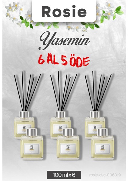 Yasemin 6 Al 5 Öde, Rosie Çubuklu Oda Kokusu 100 ml