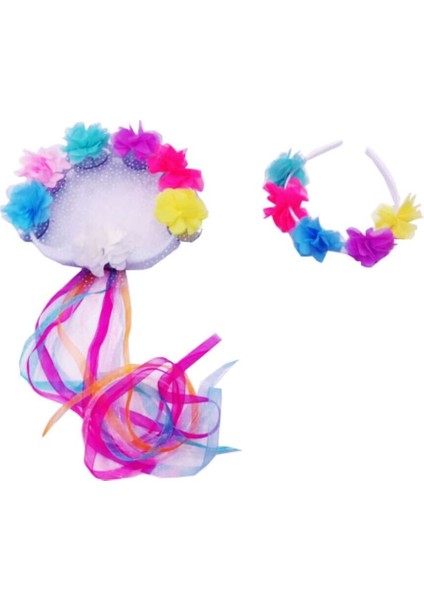 Kına Gecesi Lazer Güllü Tef 5 Adet Tef 5 Adet Taç