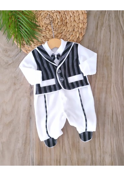 Erkek Bebek %100 Pamuklu Papyonlu Kışlık Kadife Tulum BBK5817 fiyatları