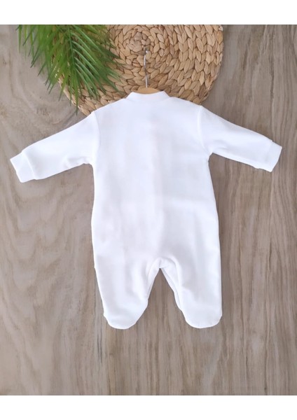 Erkek Bebek %100 Pamuklu Papyonlu Kışlık Kadife Tulum BBK5817 fırsatları