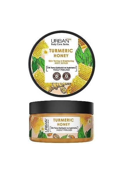 Urban Care Turmeric Honey Cilt Tonu Eşitleyici ve Aydınlatıcı Vücut Peelingi 200 Ml- Vegan