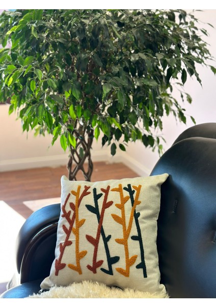 Dekoratif Kırlent Kılıfı Punch Işlemeli 2'li fırsatları