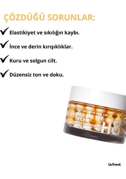 Medıpeel Gold Age Tox Cream 50 ml Cilde Parlaklık ve Esneklik Kazandıran Altın Kapsül Krem modelleri