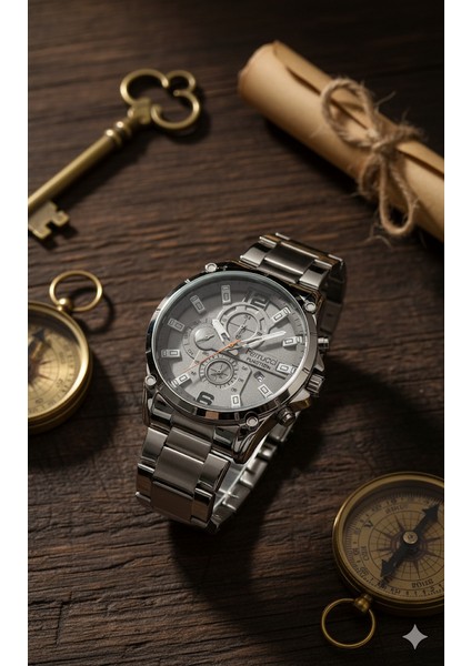 Ferucci Ferrucci Erkek Kol Saati Gümüş Renk, Gümüş Kadran - Şık Metal Kordon, 2 Yıl Garantili fiyatları