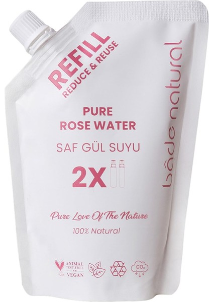 Bade Natural Gül Suyu Gözenek Sıkılaştırıcı Aydınlatıcı ve Arındırıcı Tonik Refill 200 ML%100 Doğal ve Saf modelleri