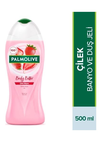 Palmolive Body Butter Çilek Rüyası Çilek Suyu ile Banyo ve Duş Jeli (500 Ml) fiyatları