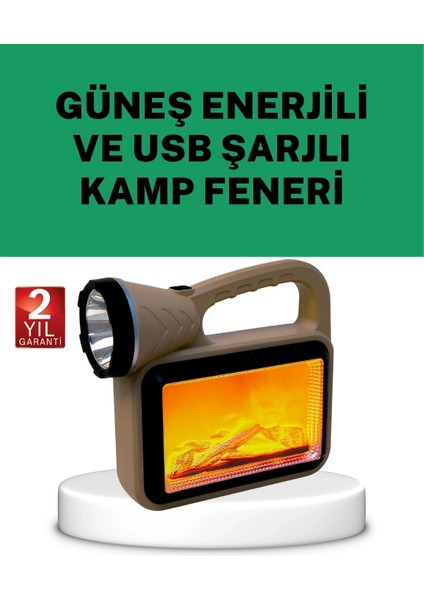 Buğz Güneş Enerjili Alev Efektli Lamba – Cob Teknolojili, Dış Mekan Aydınlatma