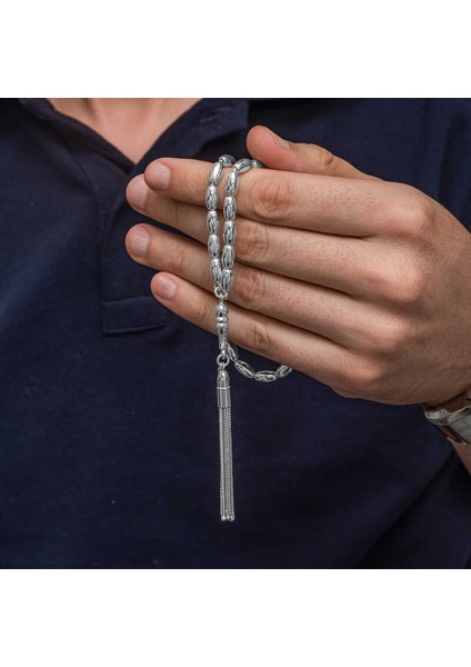 Gümüş Arpa Kesim Erkek Tesbih fiyatları