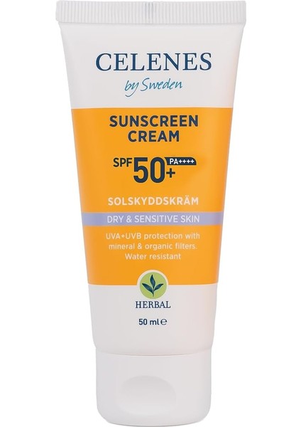 Celenes Herbal Güneş Kremi, Kuru ve Hassas Ciltler, 50 Spf, 50ML modelleri