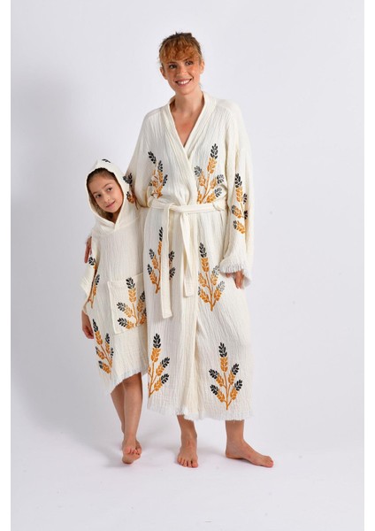 Golden Wheat Anne Çocuk Kimono Panço modelleri