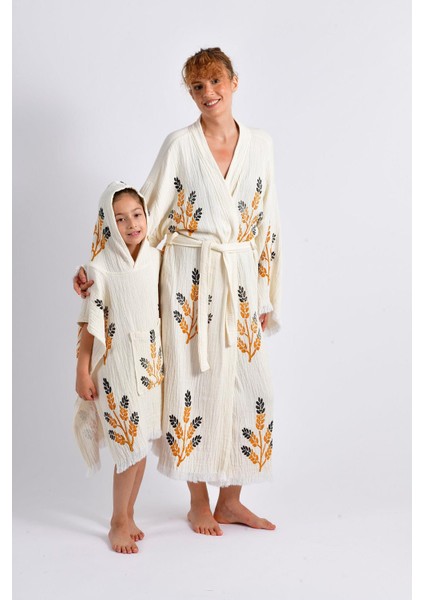Golden Wheat Anne Çocuk Kimono Panço fırsatları