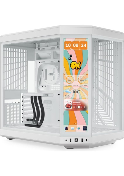 Hyte Y70 Infinite Beyaz Kule Muhafazası, Temperli Cam Paneller